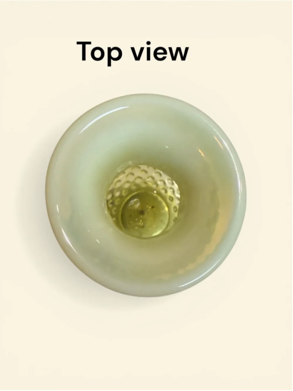 Fenton Topaz Opalescent Hobnail Uranium Glass Vase 4” – Strong Glow Vaseline Gl